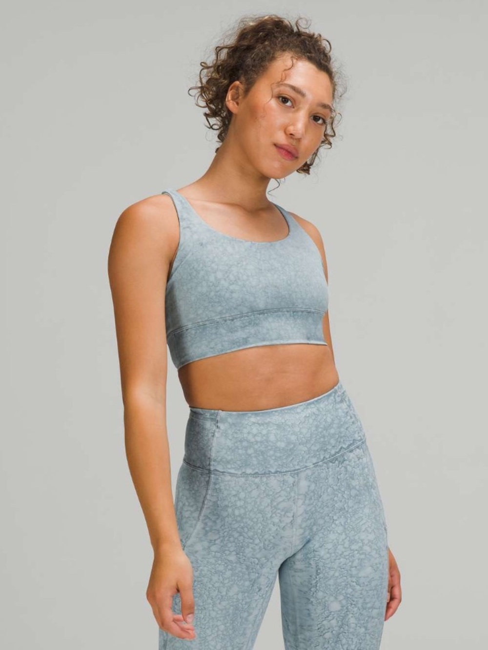 RARE COLOR lululemon Energy Longline Bra Medium Support Bra - City Grit Sz 4